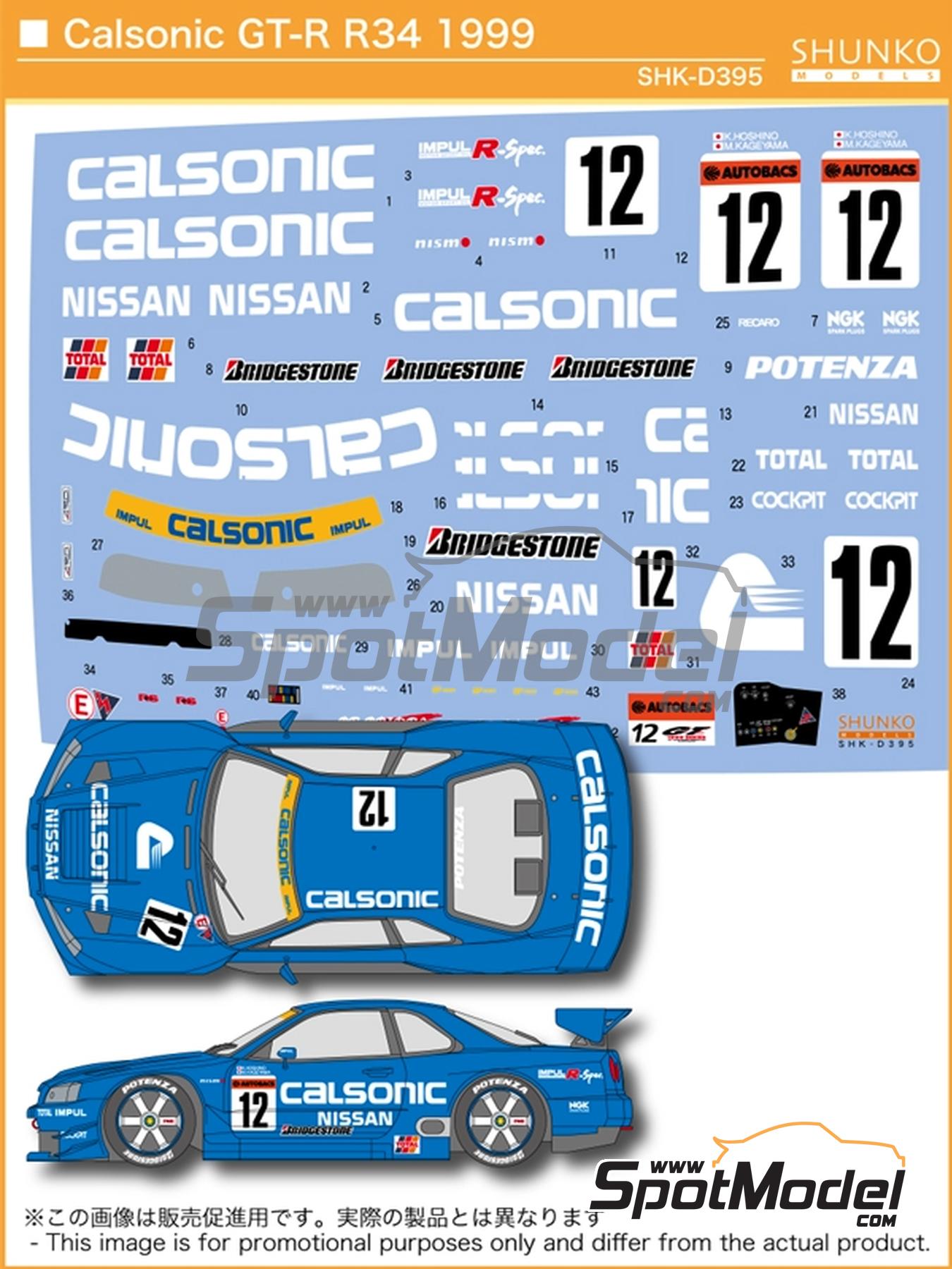 Shunko Models SHK-D395: Marking / livery 1/24 scale - Nissan